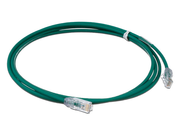 Cable de parcheo Panduit UTP28X5GR, Cat6a, Calibre 28 AWG, 1.5m. Color Verde.