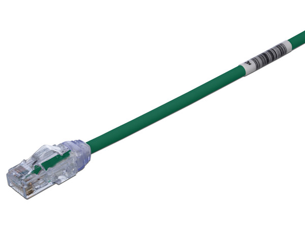 Cable de parcheo Panduit UTP28X5GR, Cat6a, Calibre 28 AWG, 1.5m. Color Verde.