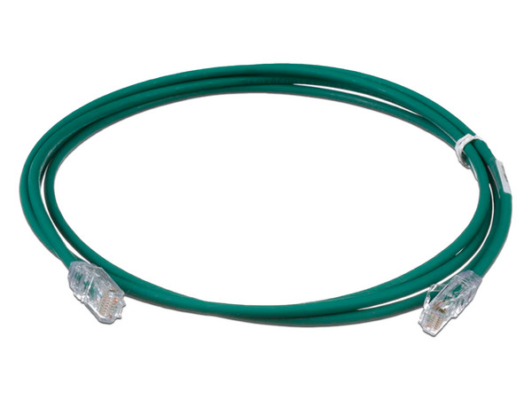 Cable de parcheo Panduit UTP28X5GR, Cat6a, Calibre 28 AWG, 1.5m. Color Verde.