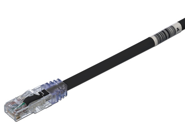 Cable de Parcheo Panduit UTP6AX1BL, Cat6A, 24AWG, 30cm, Color Negro.