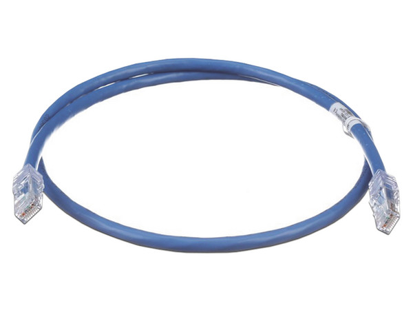 Cable de Red Panduit Cat6A UTP, 30cm. Color Azul.