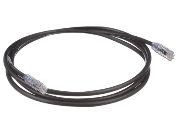 Cable de Parcheo UTP PANDUIT, Cat6A, 24 AWG, CM, Color Negro, 5ft.