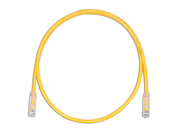 Cable de Red Panduit, Cat6a, RJ-45, 2.1m. Color Amarillo.