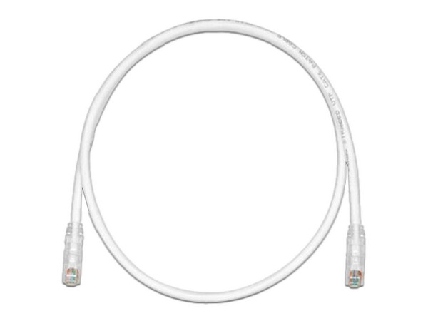 Cable de Parcheo Panduit TX6, UTP Cat6, RJ-45, 24 AWG, 30cm. Color Blanco.
