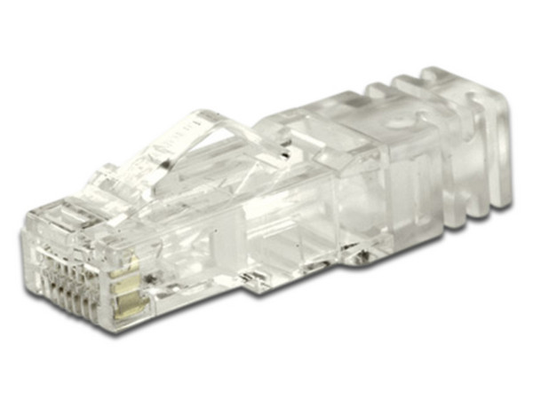 Conector Jack Modular Panduit Tx6, RH45, CAT 6. Transparente.
