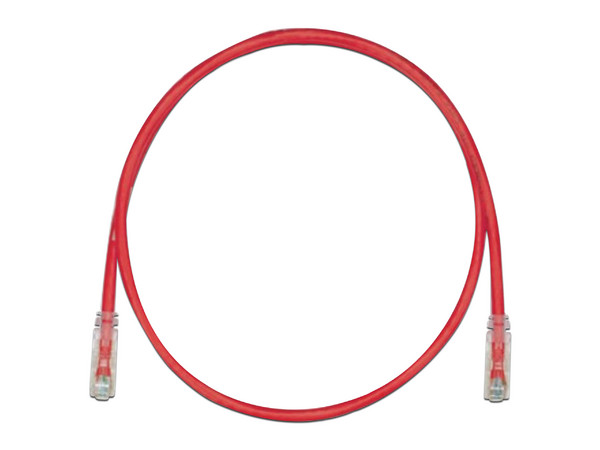 Cable de red UTP de parcheo Panduit, Cat6, RJ-45 Macho / RJ-45 Macho, 91cm. Color rojo.