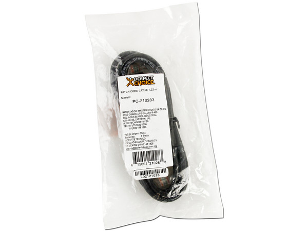 Cable de Red (Patch Cord) Cat. 5E, 1.22 mts