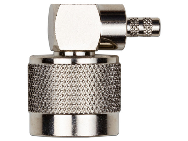 Conector N Macho RF Industries en A/R de Anillo Plegable, para cables RG-58/U, RG-142/U, Níquel/ Oro/ Teflón.