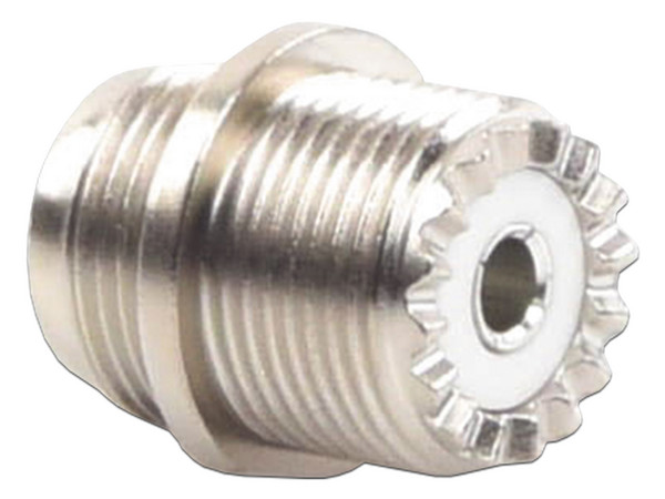 Conector UHF Hembra RF Industries RFU-523 en Línea (SO-239), Montaje Frontal en D Plano.
