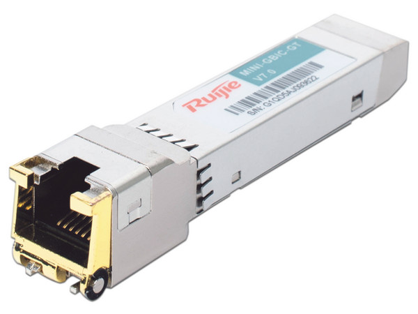 Transceptor MINI-GBIC SFP a RJ45, 1GB, hasta 100 metros.