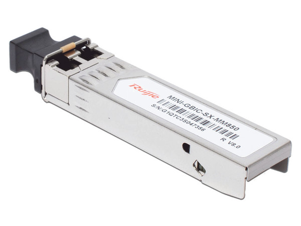 Transceptor para Fibra Óptica RUIJIE con Conector LC, Multimodo, Distancia de Hasta 550 m, Color Plateado.