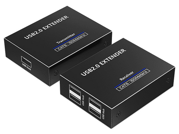 Extensor USB SAXXON LKV100USB de 1 Puerto de Entrada, Hasta 150m, CAT6.