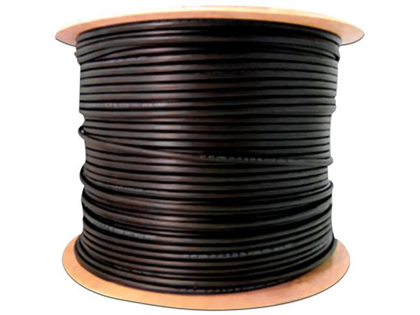 Bobina de Cable Saxxon OUTPCAT6CCAEXT para Exteriores, UTP, Categoría 6, Longitud 305 m, Color Negro.