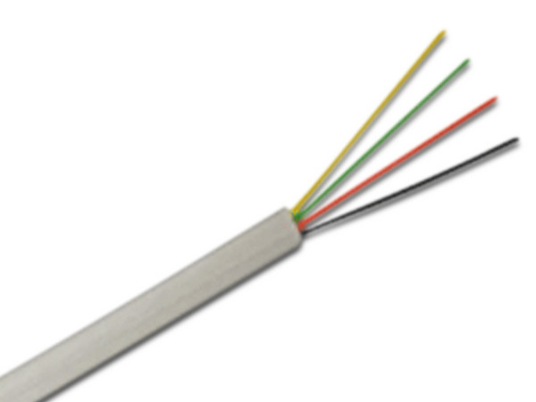 Bobina de cable Saxxon para alarma, 4 conductores, 22AWG, 305m. Color Blanco.