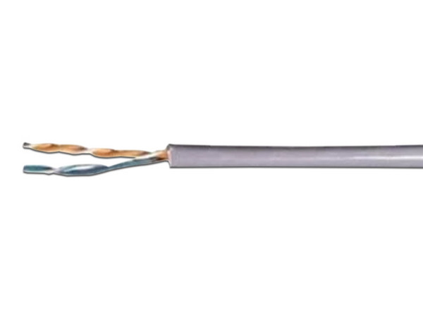Bobina de cable Saxxon, Cat3, 305 metros, 24 AWG, Color Gris.