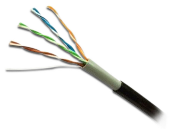 Bobina de Cable SAXXON Cat5e (UTP) Caja con 305m, para exterior. Color negro.