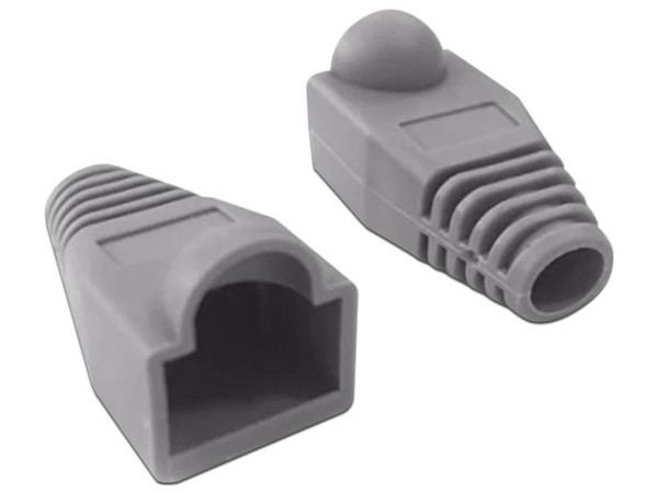 Paquete de Protectores SBE TECH SBE-CAP-828-GY, Para Cable RJ-45 5e, Contiene 50 Piezas, Color Gris.