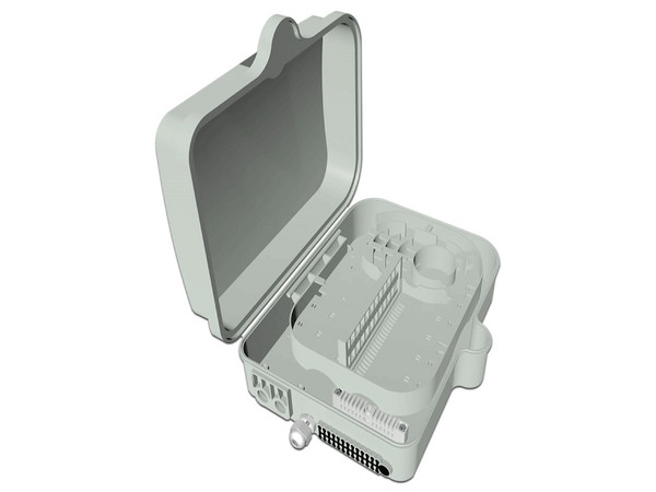 Caja de Distribución para Fibra Óptica FTTx SBE Tech SBE-CDEXTFTTX2X24NL para Exteriores 2x24, IP65, Color Blanco.