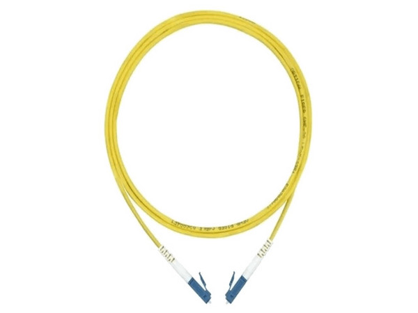 Jumper Monomodo de Fibra Óptica SBE TECH SBE-JUMLC-LC-1MSMD, Dúplex, 2 mm, conector LC a LC (M-M) de 1m.