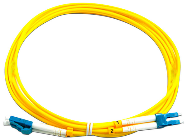Cable de Fibra Óptica SBE Tech, Jumper Dúplex LC Macho - LC SM Macho, 2m, Color Amarillo.