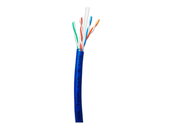 Bobina de Cable SBE Tech Cat6 (UTP) Caja con 305 m, Azul, 23 AWG.