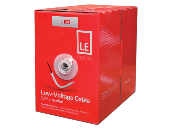 Bobina de Cable SFIRE, Caja con 305 m, blanco, 22 AWG.