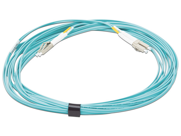 Cable de red Siemon multimodo 50/125 XGLO OM3, de fibra dúplex LC-LC de 7m.