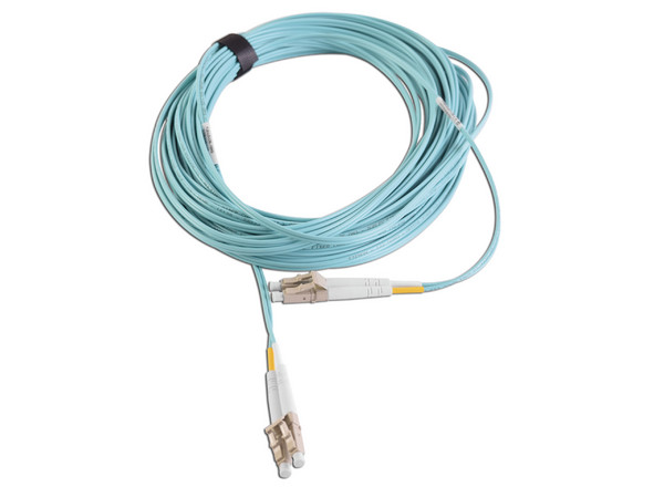Jumper de Fibra Óptica Siemon Multimodo 50/125 XGLO OM4, LC-LC Duplex, OFNR, Color Aqua, 10 Metros.