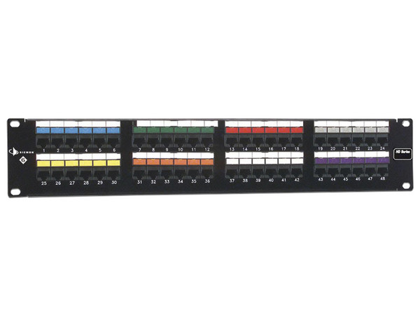 Panel de Conexión Siemon HD6 de 48 puertos Cat6, 2UR.