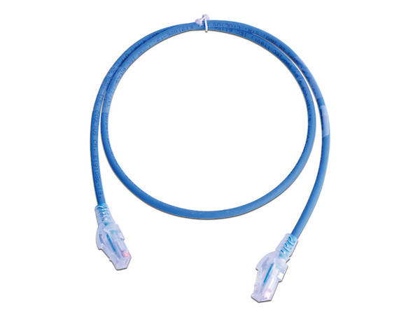 Cable de Red Siemon T568B, Cat5e UTP, 2.1m, Color Azul, Bulk.