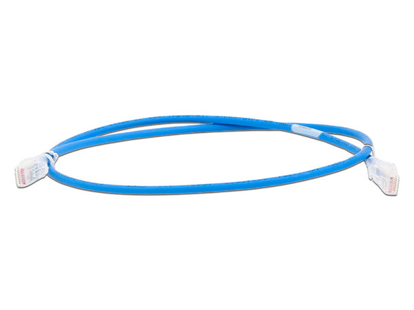 Cable de Red Siemon T568B, Cat5e UTP, 2.1m, Color Azul, Bulk.