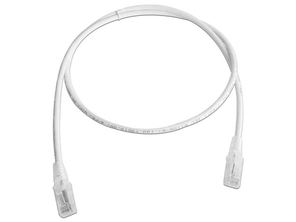 Cable de red SIEMON MC6-03-02 Patch Cord MC6 Modular Cat6 UTP, CM/LS0H, 0.9m, Color Blanco.