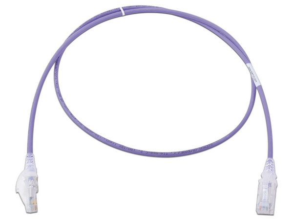 Cable de Red Siemon, Cat6, UTP (M-M), 28 AWG, 0.9 m. Color Violeta. Versión Bulk.