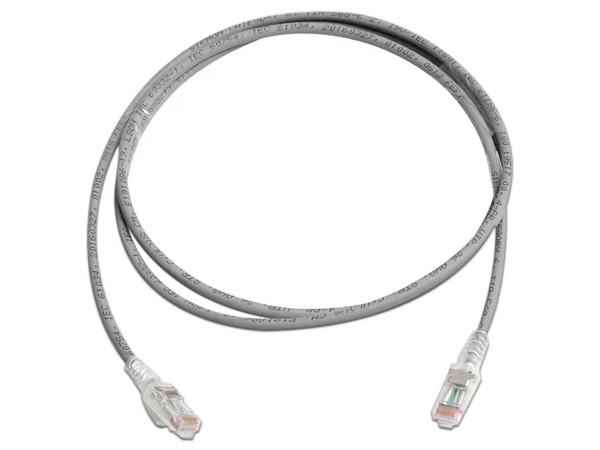 Cable de red SIEMON MC6-05-04, Patch Cord MC6, Modular Cat6 UTP, CM/LS0H, 5ft, Color Gris.