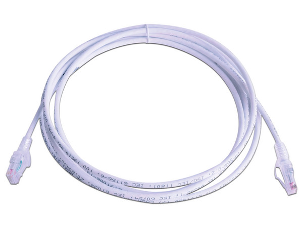 Cable de red SIEMON Cat6 UTP, RJ45 (M-M), 3.0m, Color Blanco. Bulk.