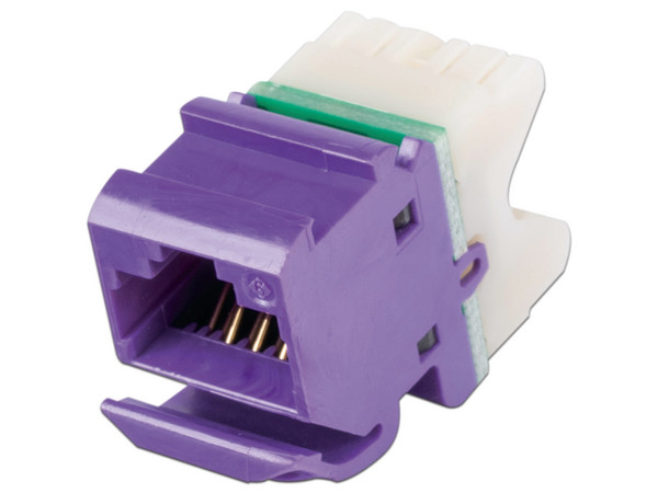 Jack Siemon MX608, UTP Cat6, Estilo 110. Color Violeta.