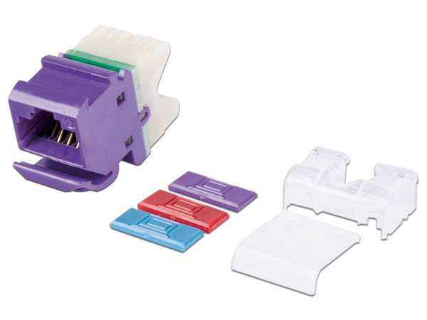 Jack Siemon MX608, UTP Cat6, Estilo 110. Color Violeta.