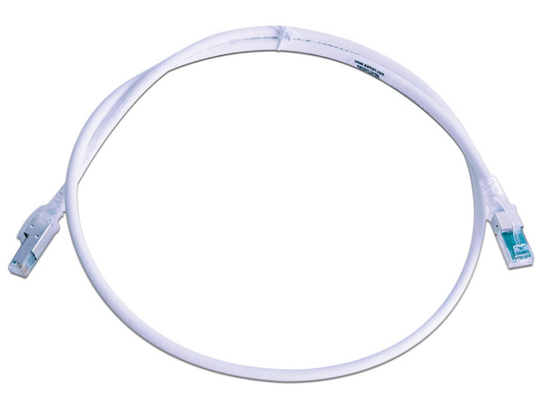 Cable de red SIEMON ZM6A-S03-02B, Patch Cord Z-MAX Cat6A S/FTP, CM/LS0H, 3ft, Color Blanco, Versión Bulk (Sin Empaque Individual).