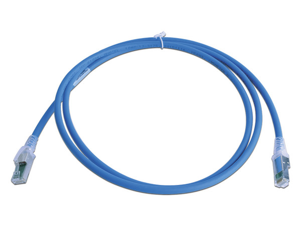 Cable de red SIEMON ZM6A-S05-06, Patch Cord Z-MAX Cat6A S/FTP, CM/LS0H, 1.5m, Color Azul.