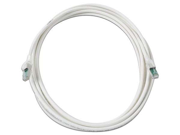 Cable de Red SIEMON Patch Cord Z-MAX Cat6A S/FTP, CM/LS0H, 20ft, Color Blanco, Versión Bulk (Sin Empaque Individual).