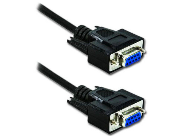 Cable Serial Null Modem STEREN, Jack A Jack Db9 (Rs232), de 3M.
