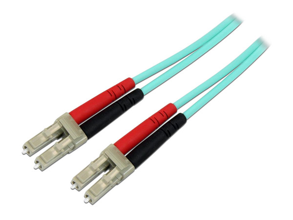 Cable de Fibra Óptica Dúplex Multimodo OM4 de 100Gb 50/125 LSZH LC a LC, 2m.