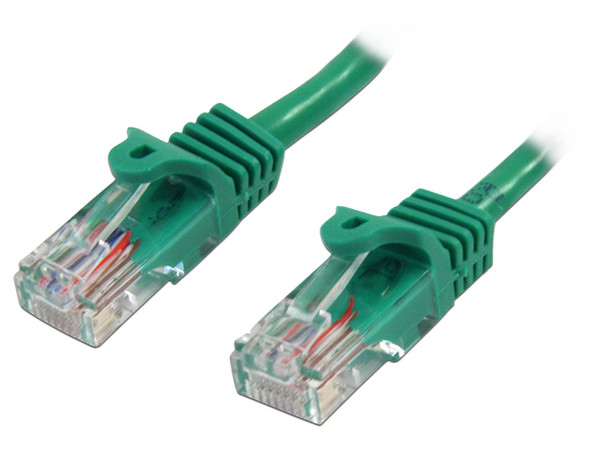 Cable de Red StarTech Cat5e, ethernet de 50cm. Color Verde.