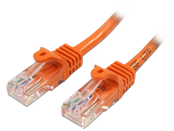 Cable Red StarTech 45PAT50CMOR, Cat5e de 50cm. Color Naranja.