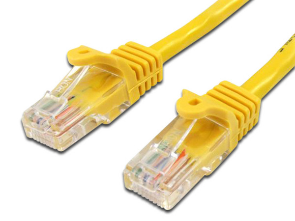 Cable de red Startech RJ-45 (M-M), cat5e de 50cm. Color Amarillo.