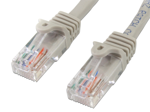 Cable de Red StarTech, Cat5e, UTP RJ-45 (M-M), 4.5m, Gris.