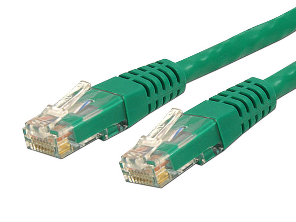 Cable de Red StarTech RJ45, Cat6, 10.7  m. Color Verde.
