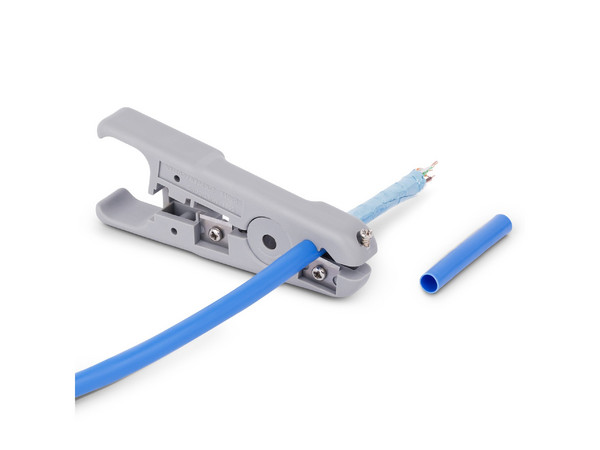 Pelacables y Cortador de Cables, Profesional, para Coaxial, UTP, FTP, STP, Herramienta Rotativa.