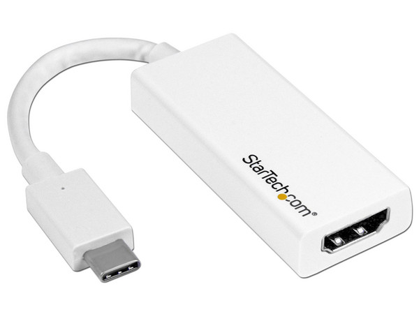 Adaptador StarTech USB-C a HDMI, 4K. Color Blanco.