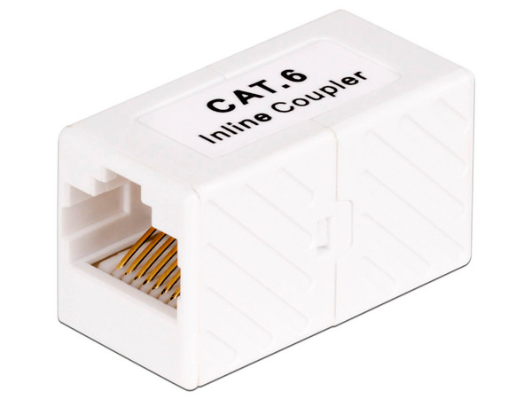 Acoplador StarTech RJ-45 Hembra Cat6, 5 piezas. Color Blanco.